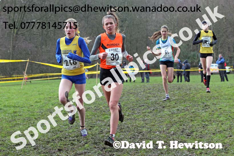 Girls under-15 Northern Cross Country Champs., Witton Park, Blackburn. Photo: David T. Hewitson/Sports for All Pics